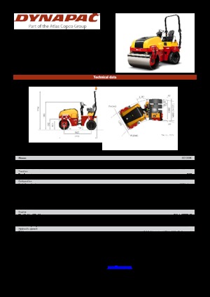 Compattatori stradali vibranti combinati Dynapac CC 1300 C