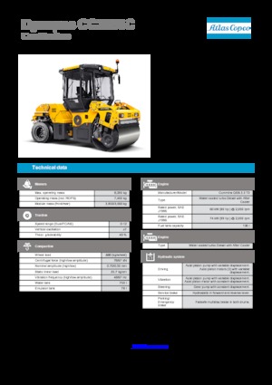 Compattatori stradali vibranti combinati Dynapac CC 2200 C