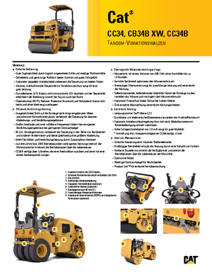 Compattatori stradali vibranti combinati Caterpillar CC34B