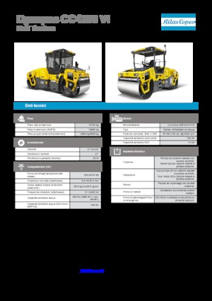 Compattatori stradali vibranti combinati Dynapac CC 4200 C VI
