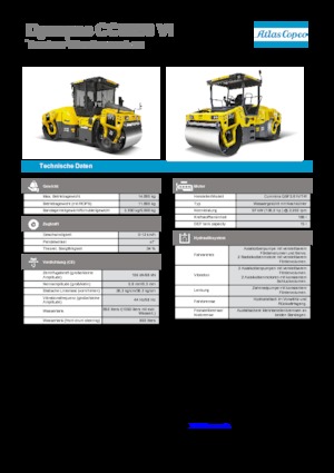 Compattatori stradali vibranti combinati Dynapac CC 5200 C VI