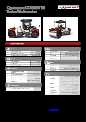 Compattatori stradali vibranti combinati Dynapac CC 6200 C VI