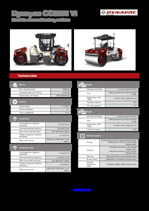 Compattatori stradali vibranti combinati Dynapac CC 6200 C VI