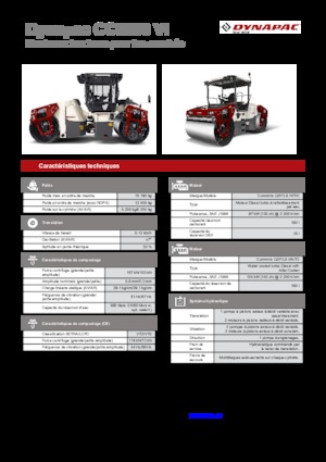 Compattatori stradali vibranti combinati Dynapac CC 6200 C VI