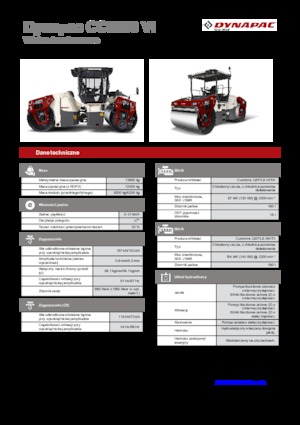 Compattatori stradali vibranti combinati Dynapac CC 6200 C VI