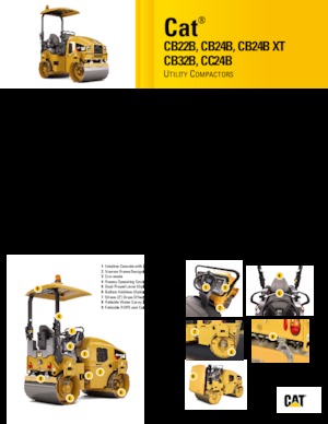 Compattatori stradali vibranti combinati Caterpillar CC24B
