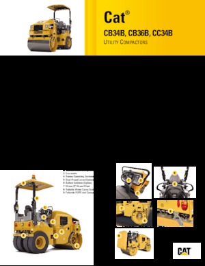 Compattatori stradali vibranti combinati Caterpillar CC34B