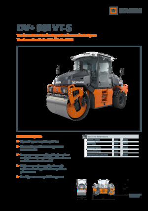 Compattatori stradali vibranti combinati Hamm DV+ 90i VT-S