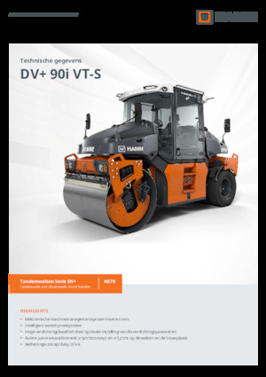 Compattatori stradali vibranti combinati Hamm DV+ 90i VT-S