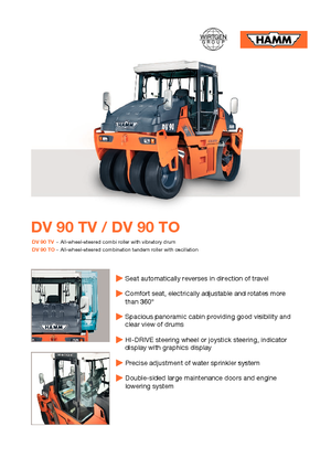 Compattatori stradali vibranti combinati Hamm DV 90 TV
