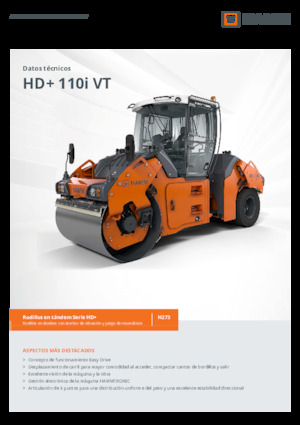 Compattatori stradali vibranti combinati Hamm HD+ 110i VT