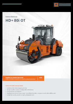 Compattatori stradali vibranti combinati Hamm HD+ 80i OT