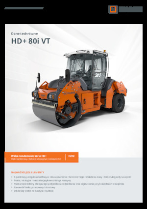 Compattatori stradali vibranti combinati Hamm HD+ 80i VT