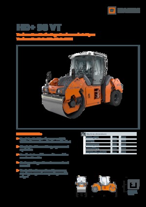 Compattatori stradali vibranti combinati Hamm HD+ 90 VT