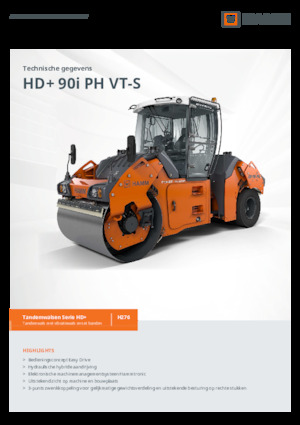 Compattatori stradali vibranti combinati Hamm HD+ 90i PH VT-S