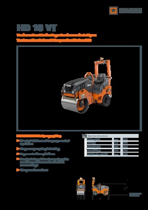 Compattatori stradali vibranti combinati Hamm HD 10 VT