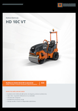 Compattatori stradali vibranti combinati Hamm HD 10C VT