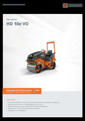 Compattatori stradali vibranti combinati Hamm HD 10e VT