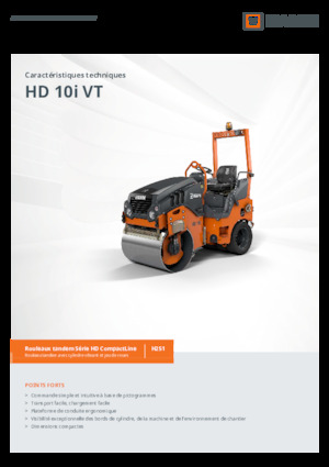 Compattatori stradali vibranti combinati Hamm HD 10i VT