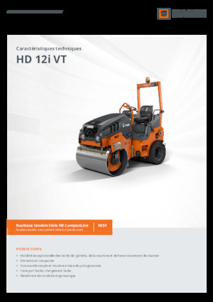 Compattatori stradali vibranti combinati Hamm HD 12i VT