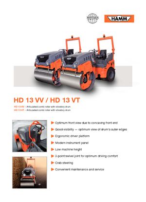 Compattatori stradali vibranti combinati Hamm HD 13 VT