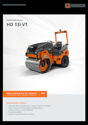Compattatori stradali vibranti combinati Hamm HD 13i VT