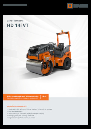 Compattatori stradali vibranti combinati Hamm HD 14i VT