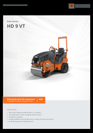 Compattatori stradali vibranti combinati Hamm HD 9 VT