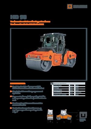 Compattatori stradali vibranti tandem Hamm HD 90