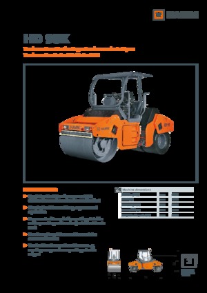 Compattatori stradali vibranti combinati Hamm HD 90K