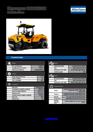 Compattatori stradali vibranti combinati Dynapac CC 4200 C