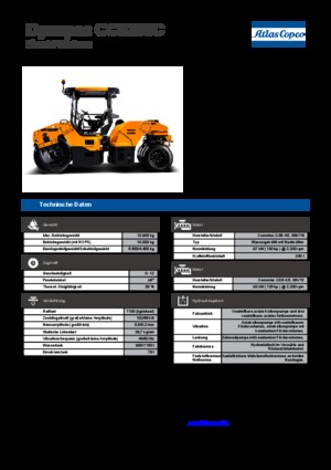 Compattatori stradali vibranti combinati Dynapac CC 5200 C