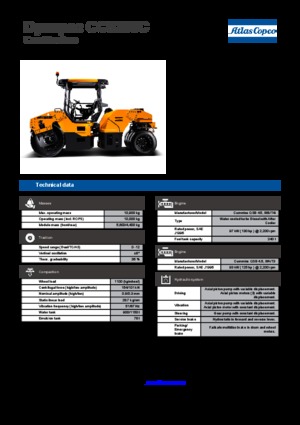 Compattatori stradali vibranti combinati Dynapac CC 5200 C