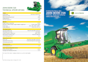 Mietitrebbie John Deere C120