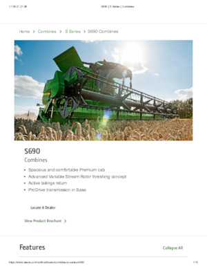 Mietitrebbie John Deere S 690 H