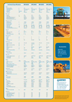 Mietitrebbie Sampo Rosenlew SR 2065 Spezial