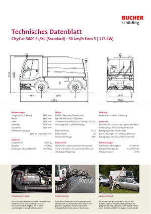 Spazzatrici compatte Bucher-Schörling CityCat 5000 SL
