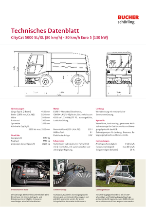Spazzatrici compatte Bucher-Schörling CityCat 5000 XL