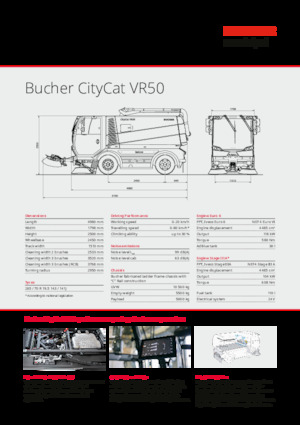 Spazzatrici compatte Bucher-Schörling CityCat VR50