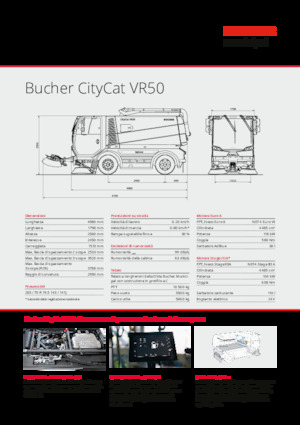 Spazzatrici compatte Bucher-Schörling CityCat VR50