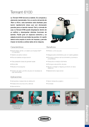 Spazzatrici compatte Tennant Tennant 6100