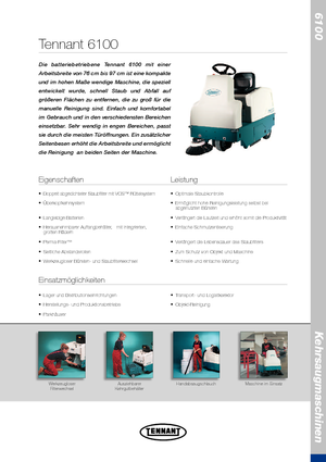 Spazzatrici compatte Tennant Tennant 6100