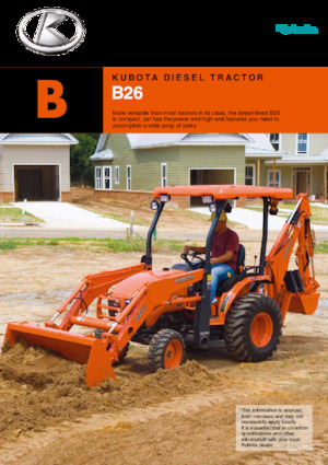 Trattori per uso municipale Kubota B26B