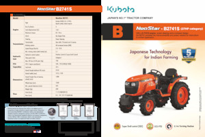Trattori per uso municipale Kubota B2741S
