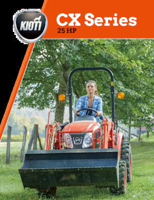 Trattori per uso municipale Kioti CX2510 HST Cab 