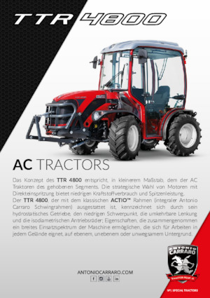 Trattori per uso municipale Carraro TTR 4800 HST