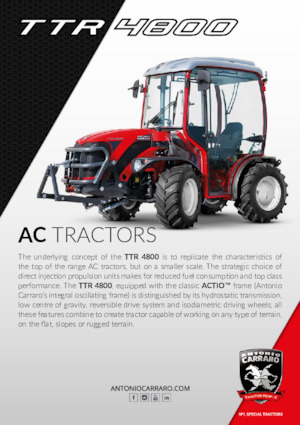 Trattori per uso municipale Carraro TTR 4800 HST