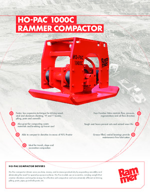 Piastre vibranti montabili Rammer Ho-Pac 1000C