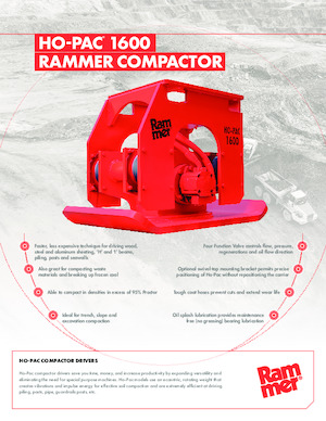 Piastre vibranti montabili Rammer Ho-Pac 1600