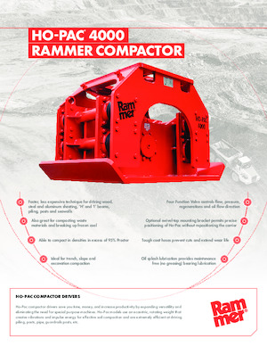 Piastre vibranti montabili Rammer Ho-Pac 4000